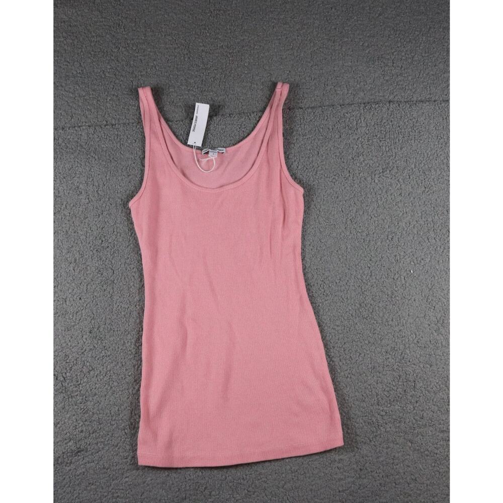 New Standard James Perse Shirt Womens Small Pink Ribbed Daily Tank Top